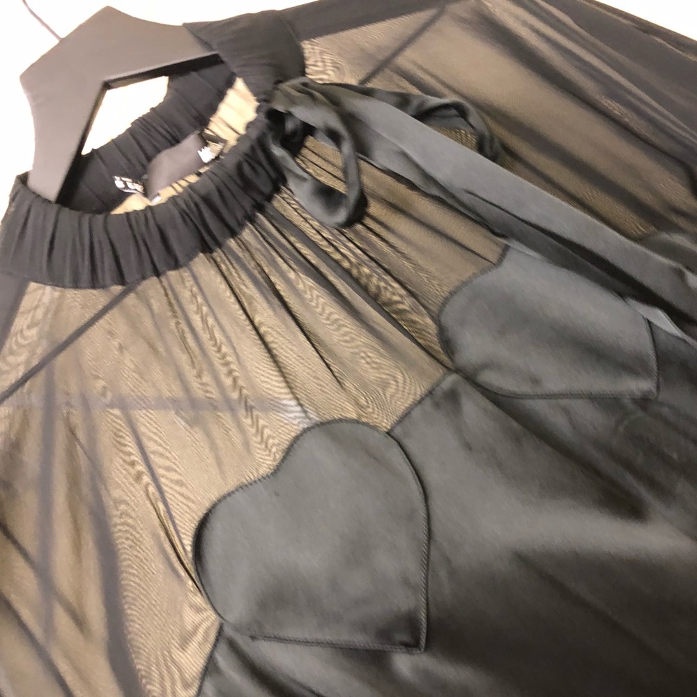 Love Moschino Sexy, fun! satin heart dress WOW